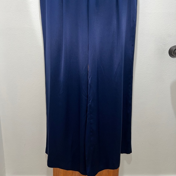 ๐ INTERMIX Navy Siobhan Silk Wide-Leg Pants - Picture 12 of 15
